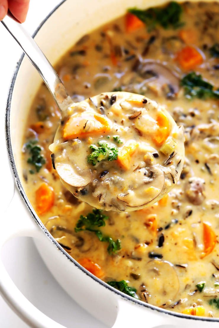 Autumn Wild Rice Soup