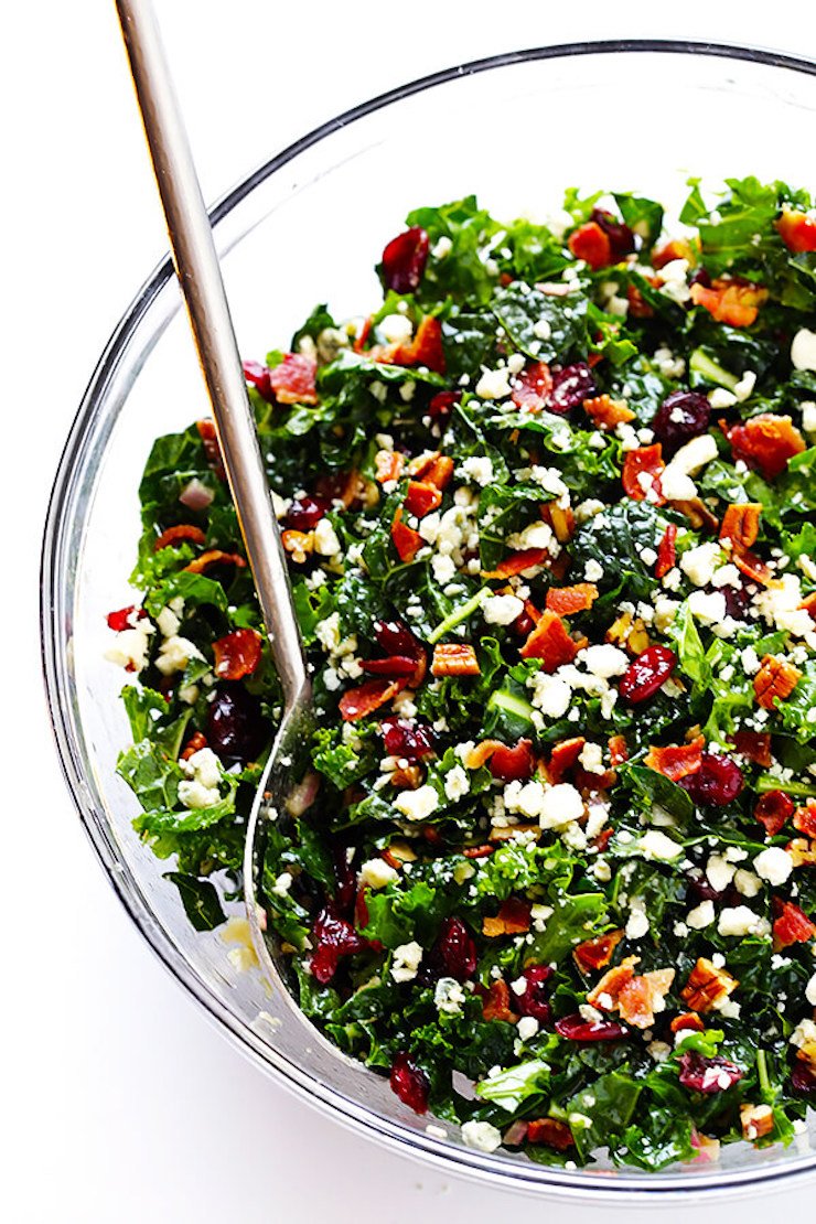 Kale Salad With Bacon And Blue Cheese