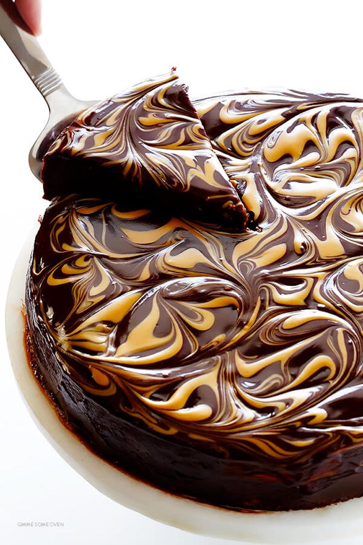 Peanut Butter Flourless Chocolate Cake