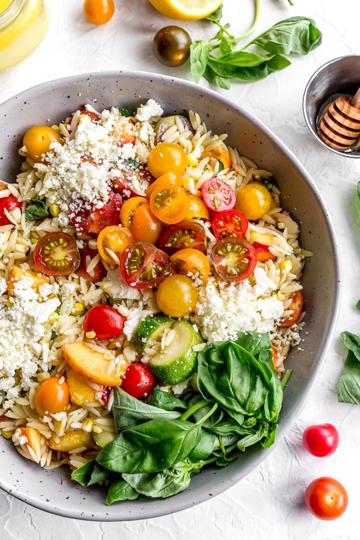 Summer Vegetable Orzo Salad 