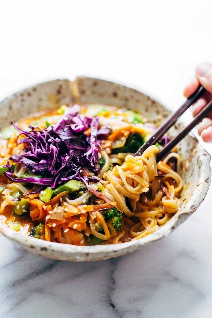 Bangkok Coconut Curry Noodle Bowls