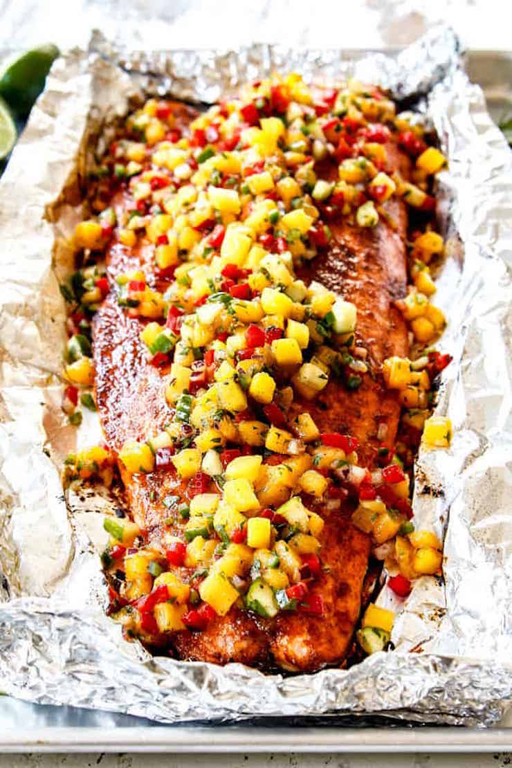 Salmon with Mango Salsa