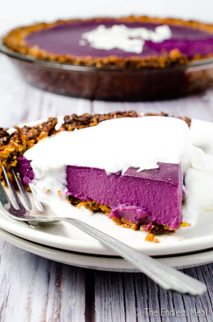 Vegan Purple Sweet Potato Pie