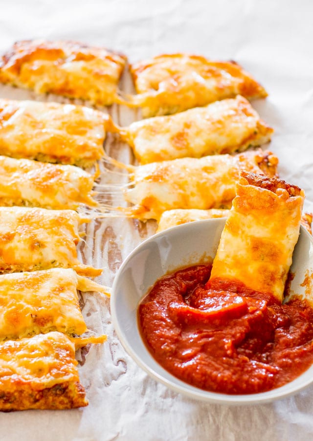 Cheesy Cauliflower Breadsticks