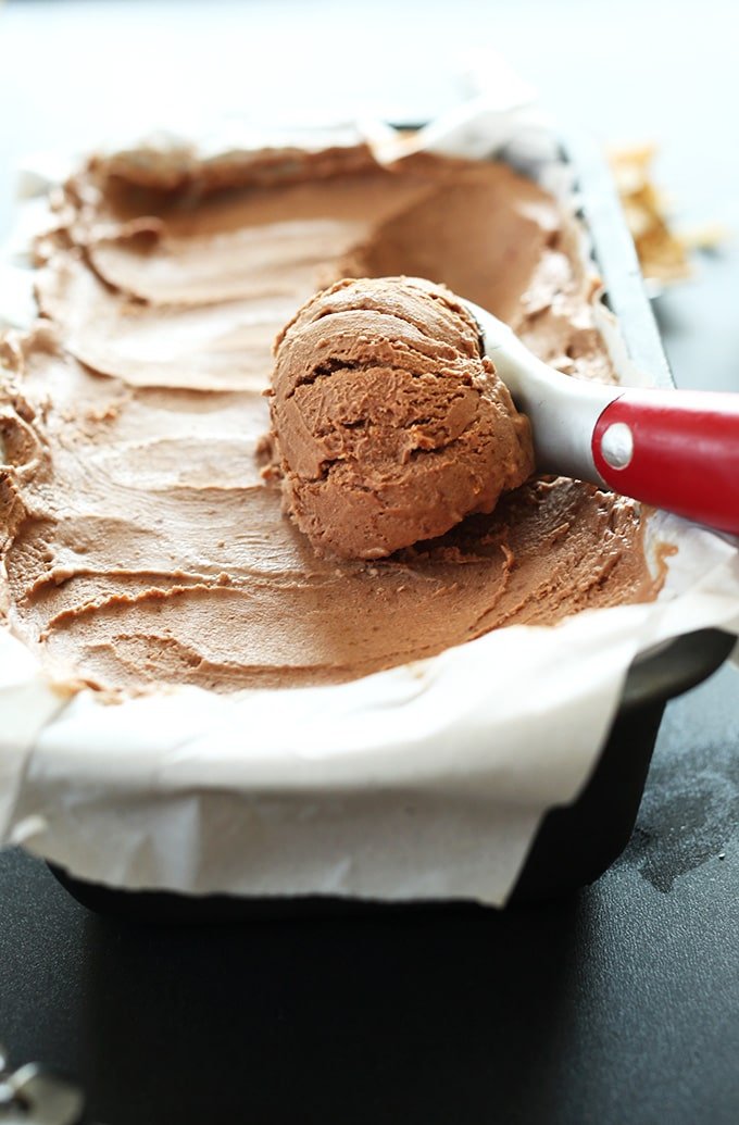 No Churn Vegan Chocolate Ice Cream