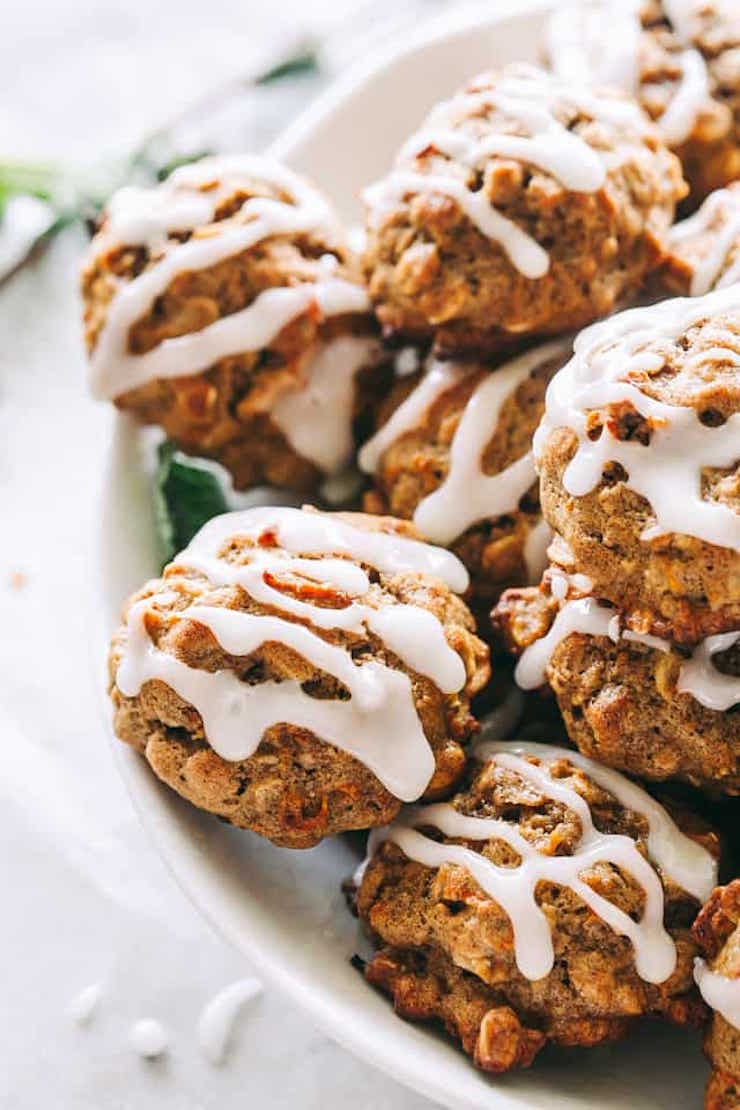 Carrot Cake Oatmeal Cookies