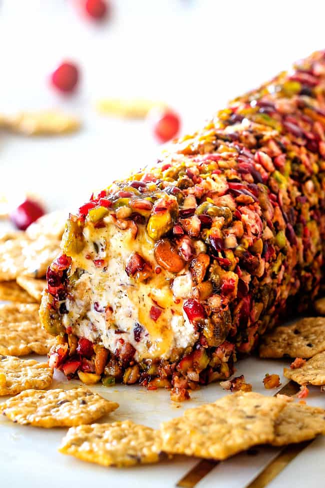 Cranberry Pistachio Cheese Log - Healthy Appetizers