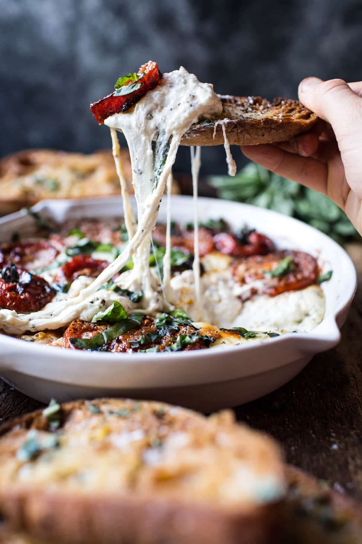 Margherita Pizza Dip With Burrata