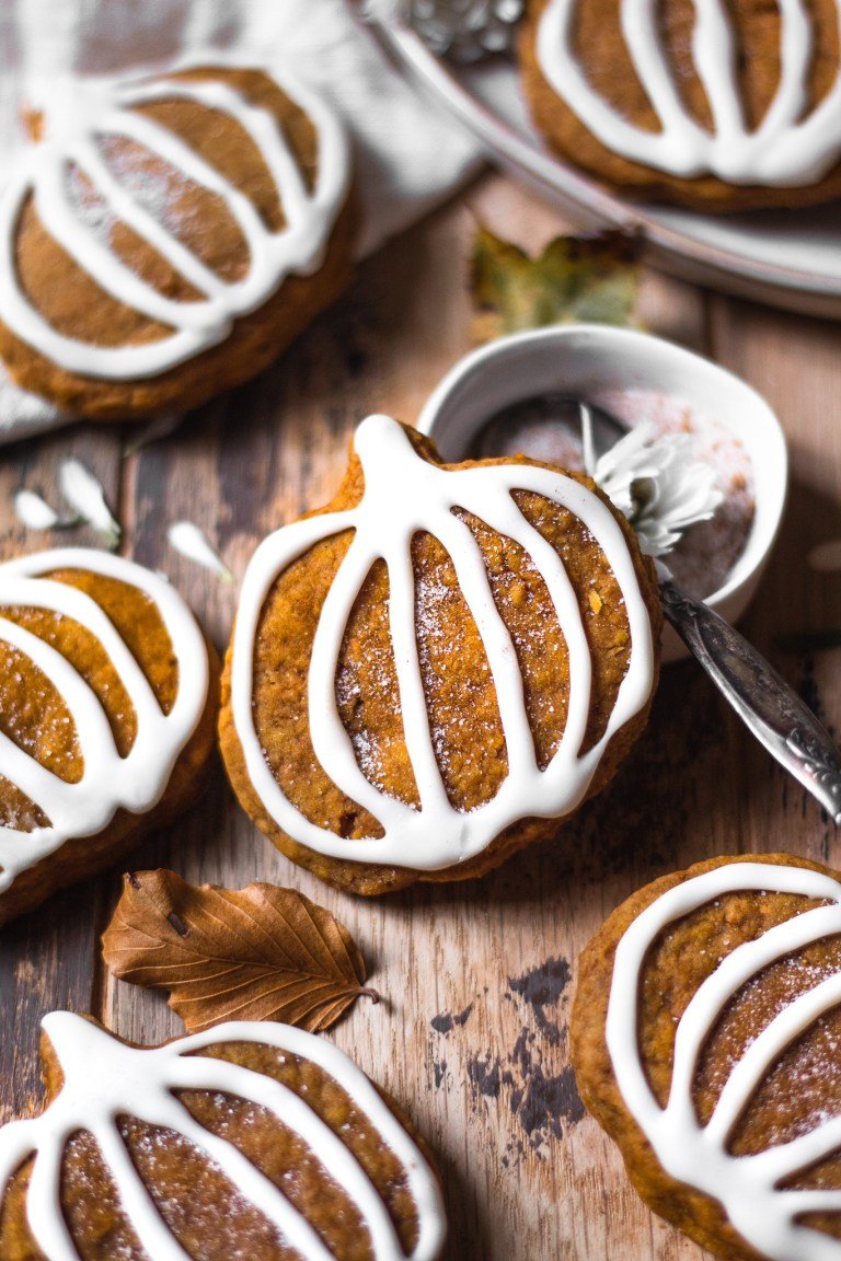 Vegan Pumpkin Sugar Cookies