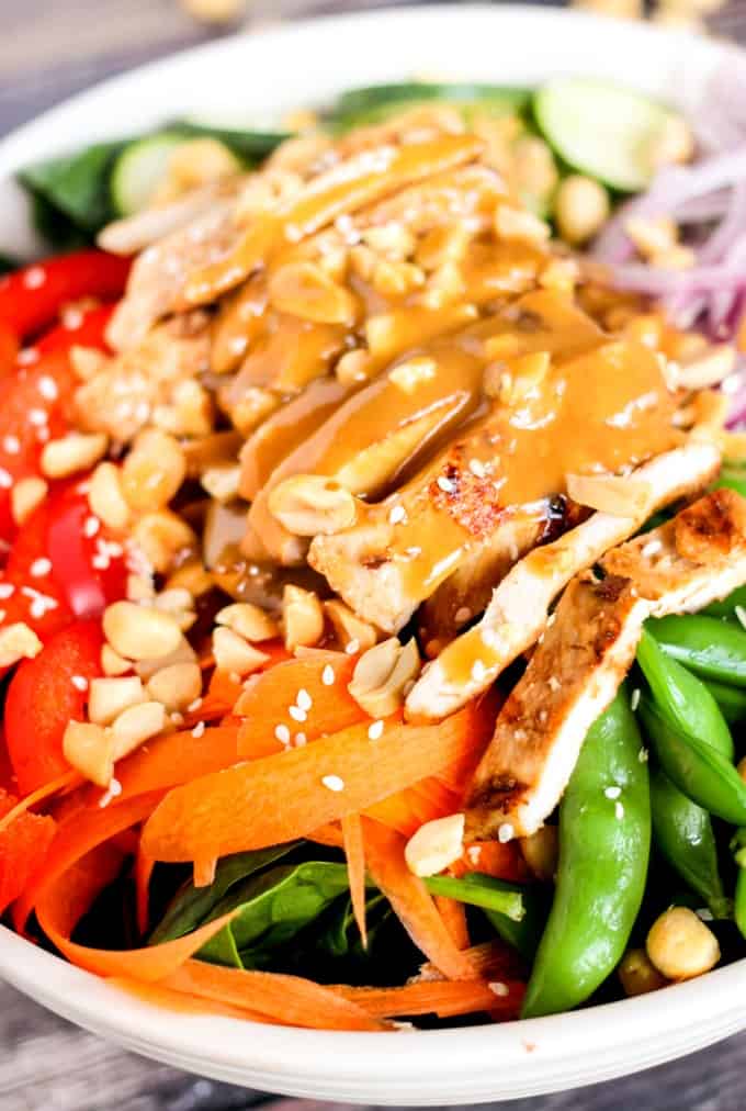 Crunchy Peanut Chicken Salad