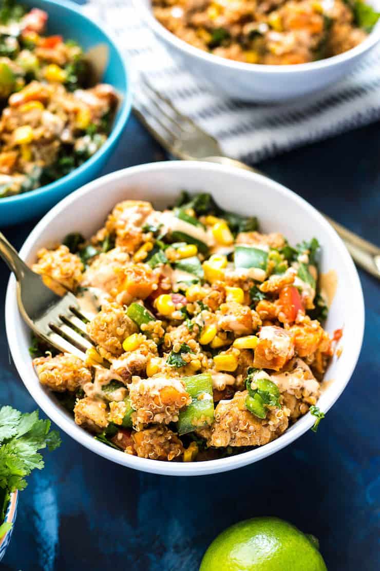 Chipolte Sweet Potato & Quinoa Lunch Bowls