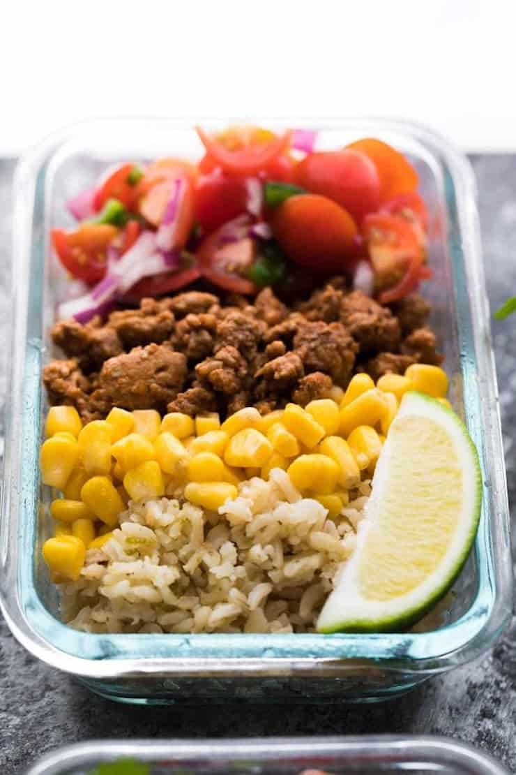 Turkey Taco Lunch Bowls