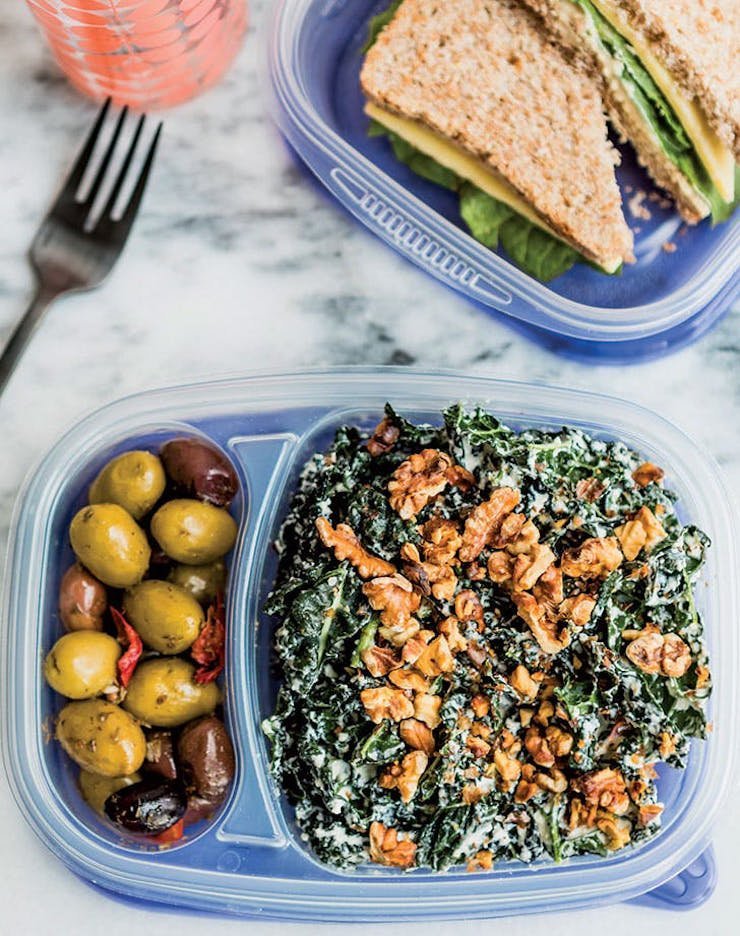 creamy kale caesar salad