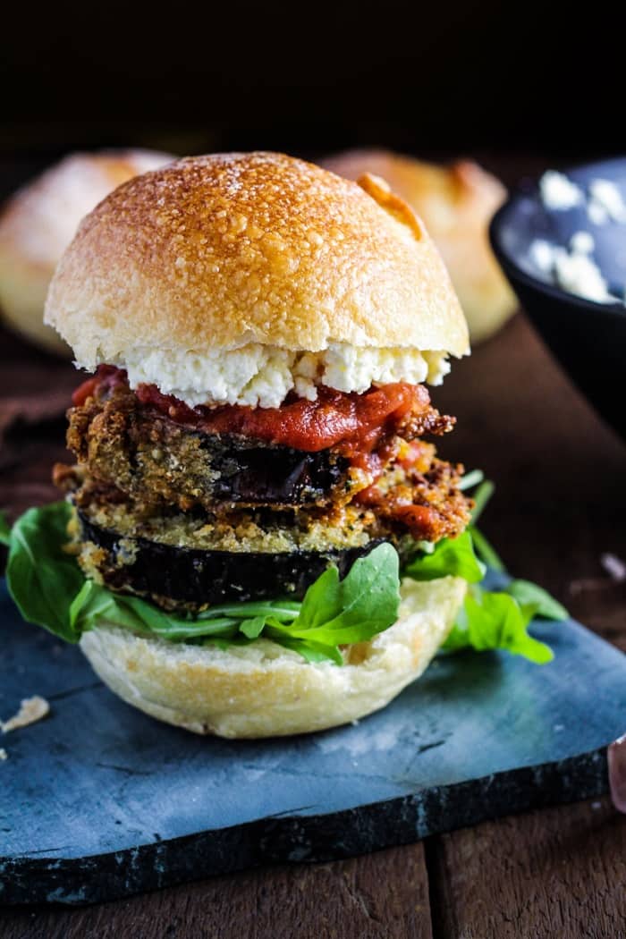 Crispy Eggplant Sandwiches