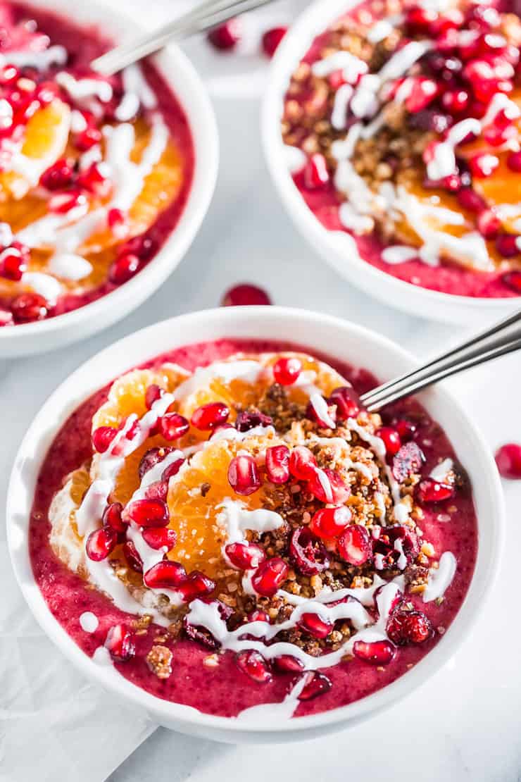 Cranberry Orange Smoothie Bowl