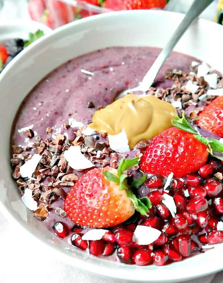 Bol à smoothie violet