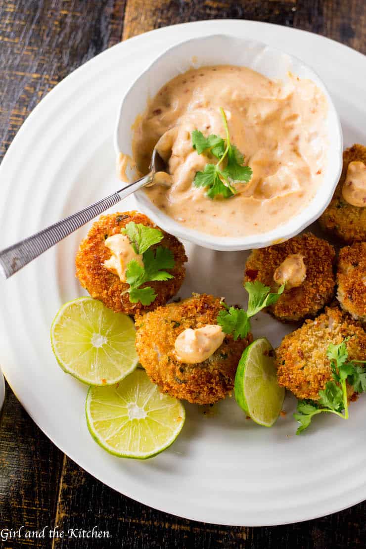 Savory Risotto And Tuna Fish Cakes With Chipotle Aioli