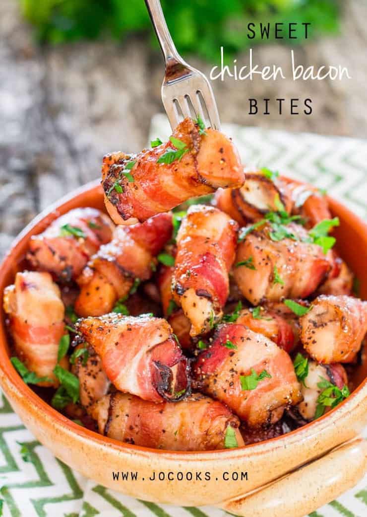 Sweet Chicken Bacon Bites