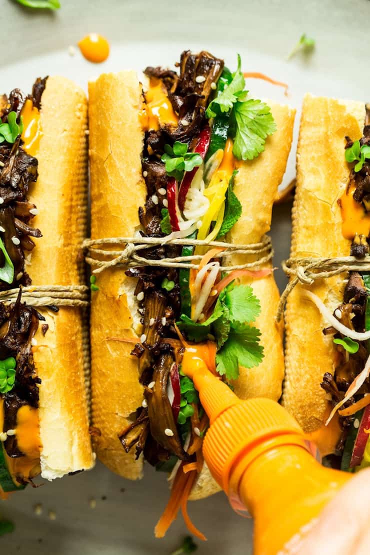 Vegan Pulled Pork Banh Mi