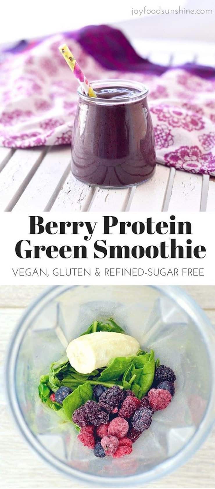 Berry Protein Green Smoothie