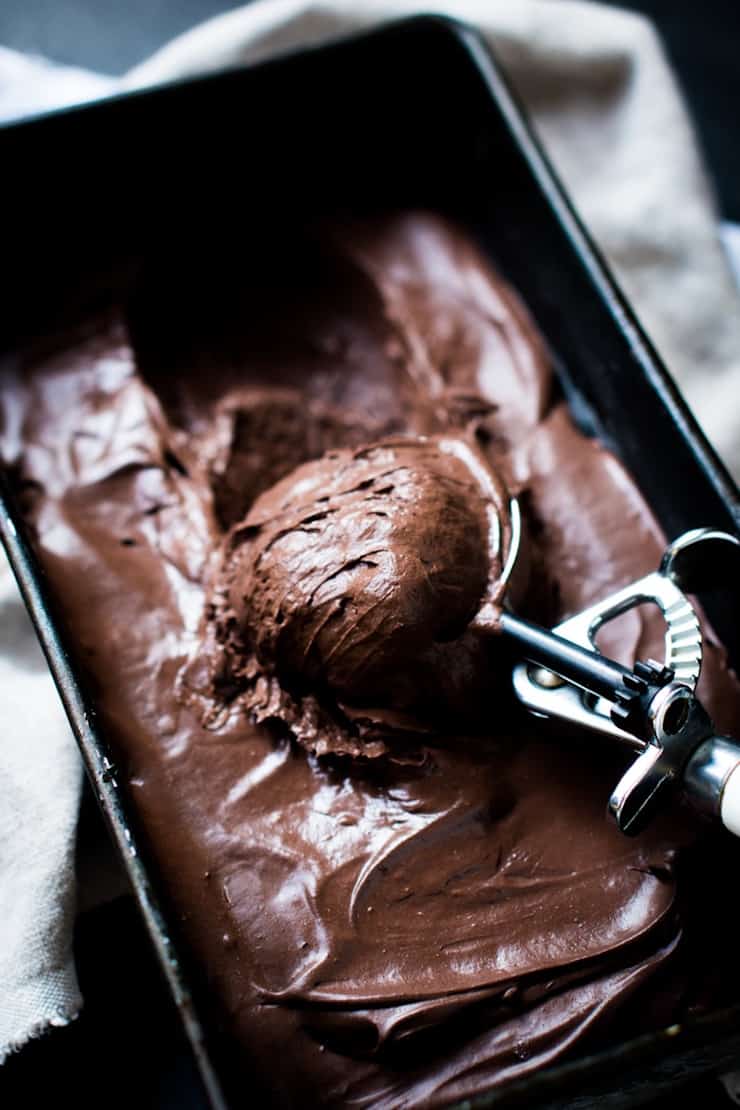 Suuuper Creamy Low Carb Keto No-Churn Chocolate Ice Cream