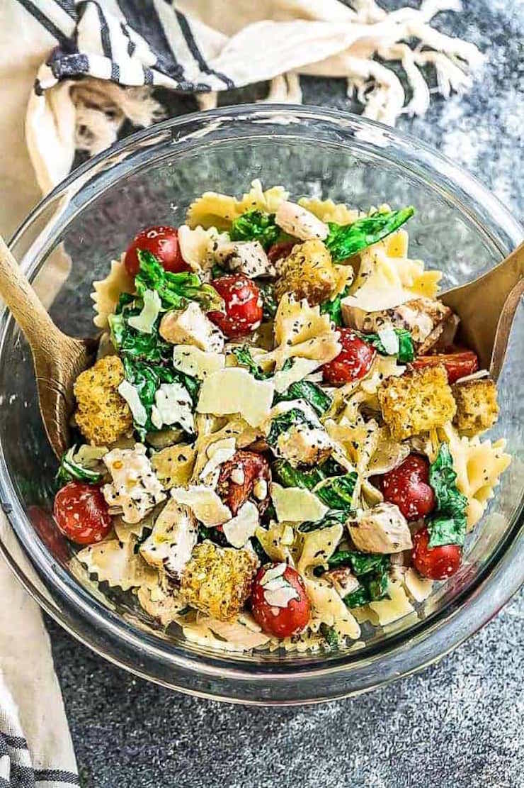 Chicken Caesar Pasta Salad