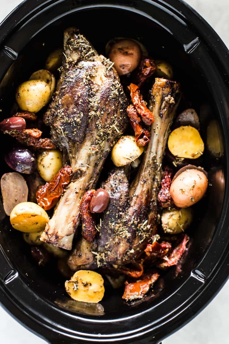 Greek Lamb Shanks - Healthy Slow Cooker Recipes