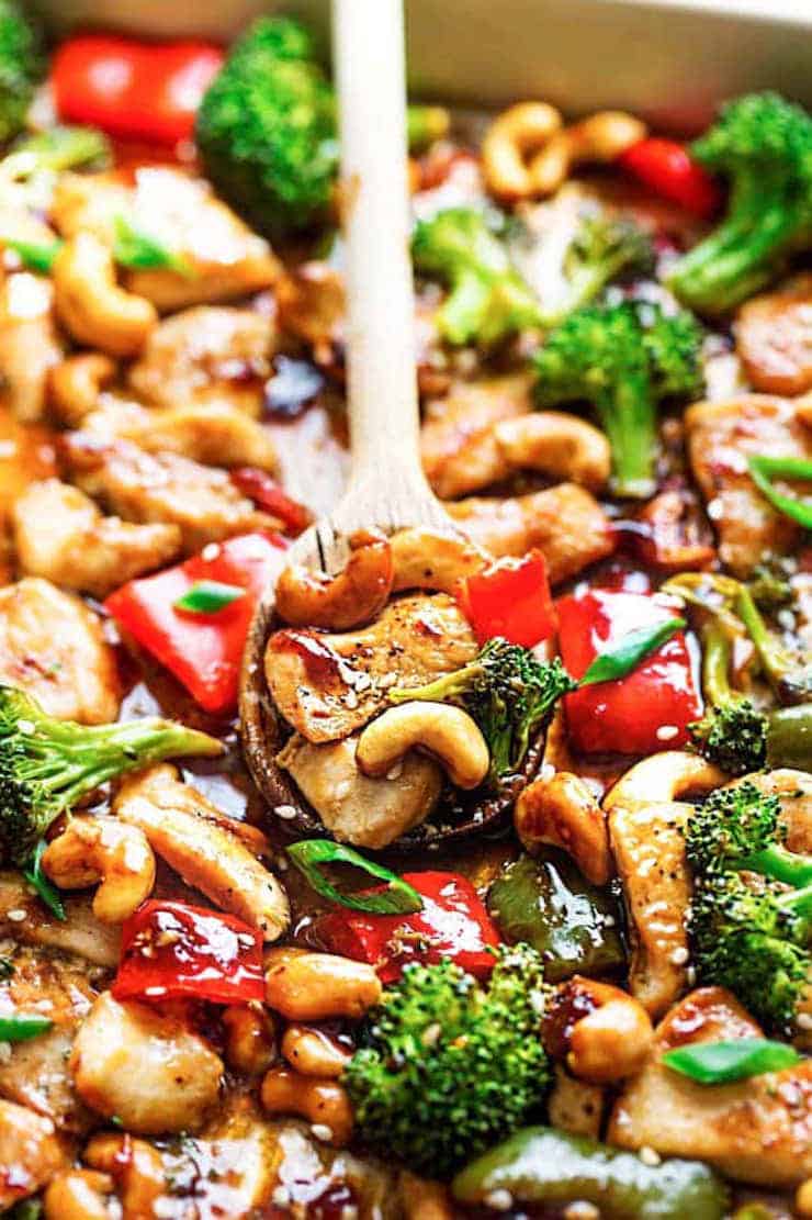 Cashew Chicken Sheet Pan