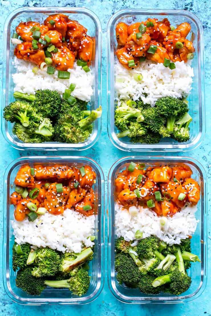 Honey Sriracha Chicken Bowls