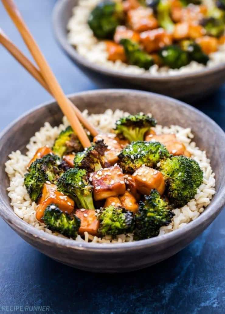 One Pan Teriyaki Tofu And Broccoli