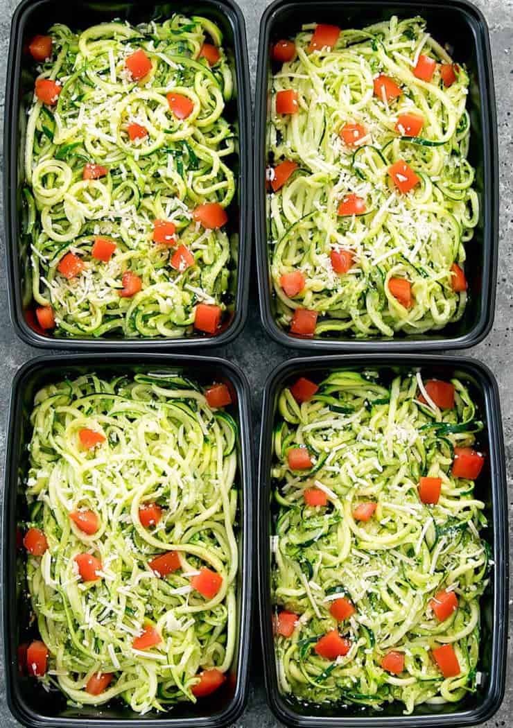 Pesto Zucchini Noodles