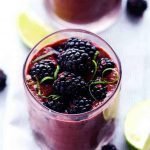 Healthy Breakfast Smoothies - Blackberry Lime Green Smoothie