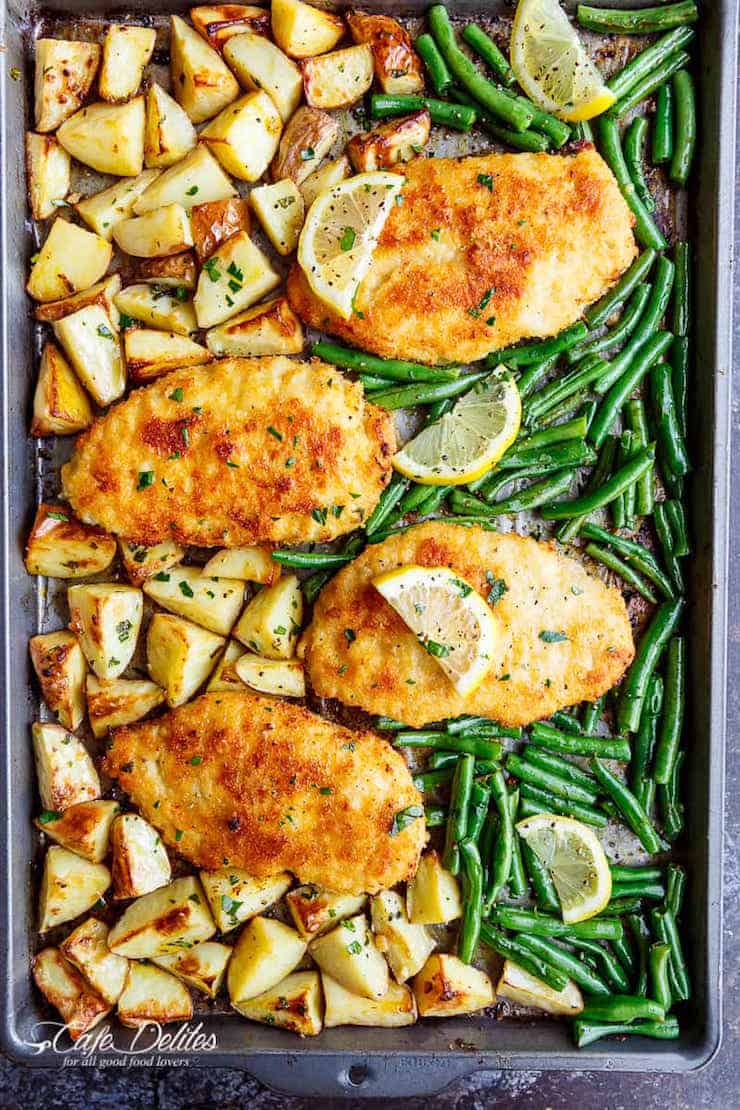 Lemon Parmesan Garlic Chicken & Veggies