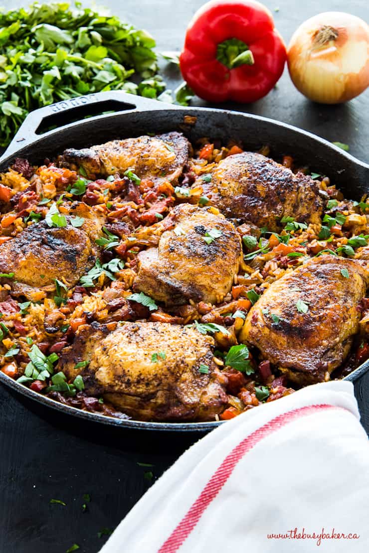 One Pan Spanish Style Chicken And Rice