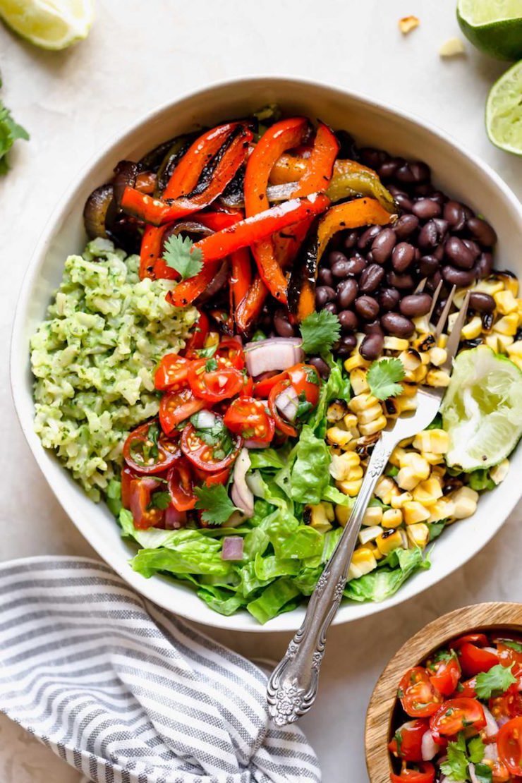 grilled veggie burrito bowl