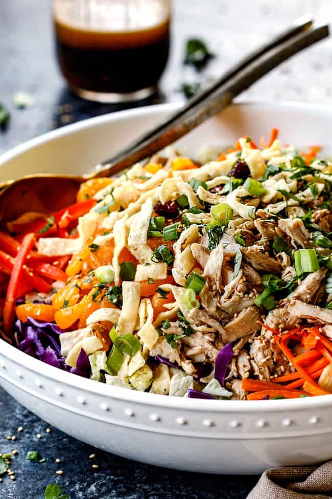 Chinese Chicken Salad With Ginger Sesame Dressing