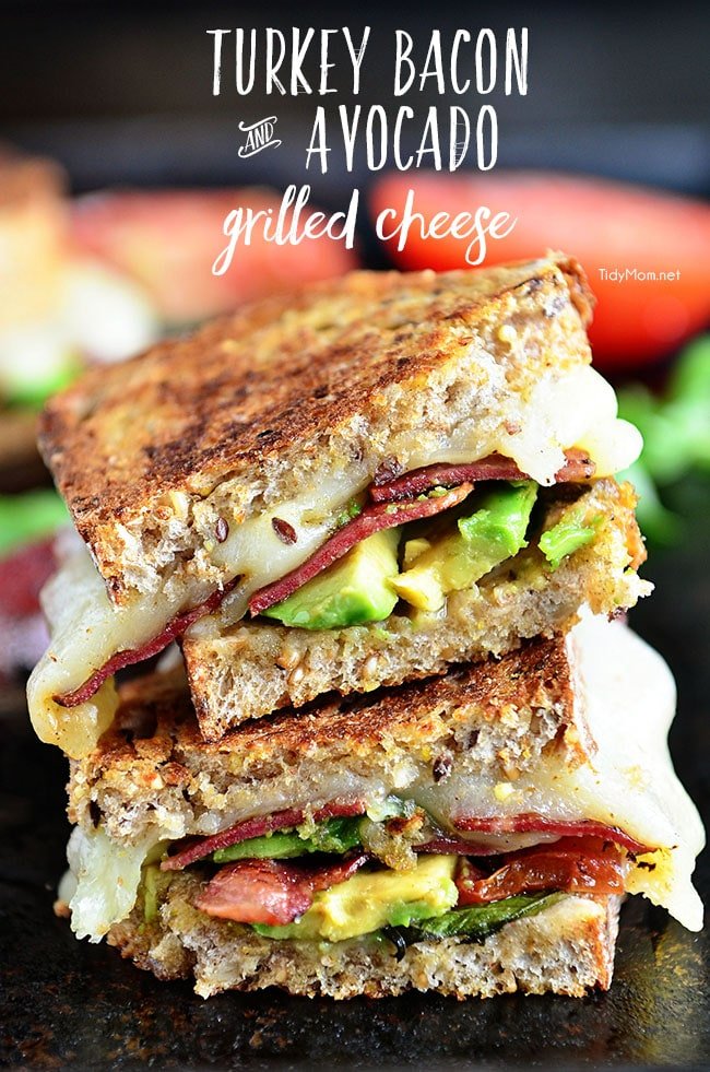 Turkey Bacon Avocado Grilled Cheese