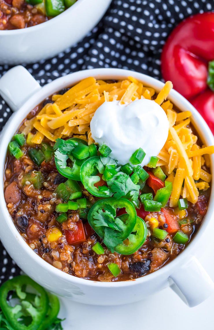 Instant Pot Vegetarian Quinoa Chili