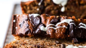 Vegan Cinnamon & Chocolate Chunk Banana Bread