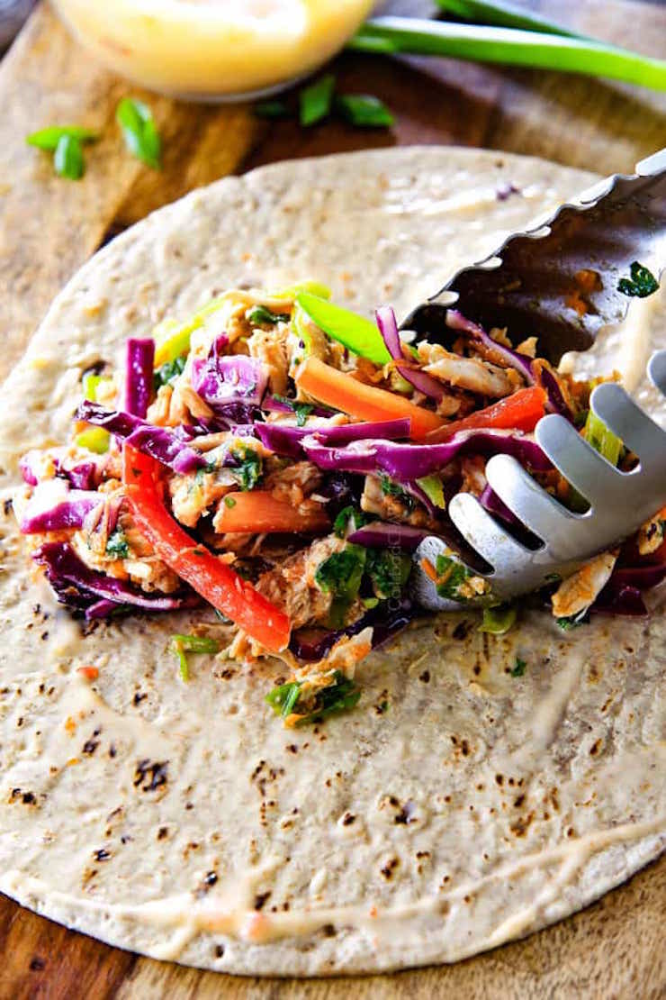 Chinese Chicken Salad Wraps