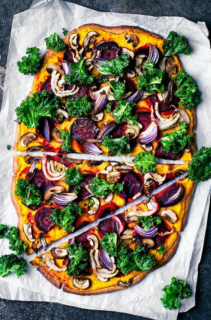 Winter Root Vegetable Pizza With Spelt Sourdough Crust