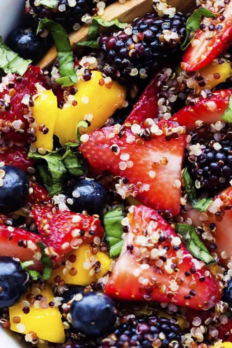 Honey Lime Quinoa Fruit Salad