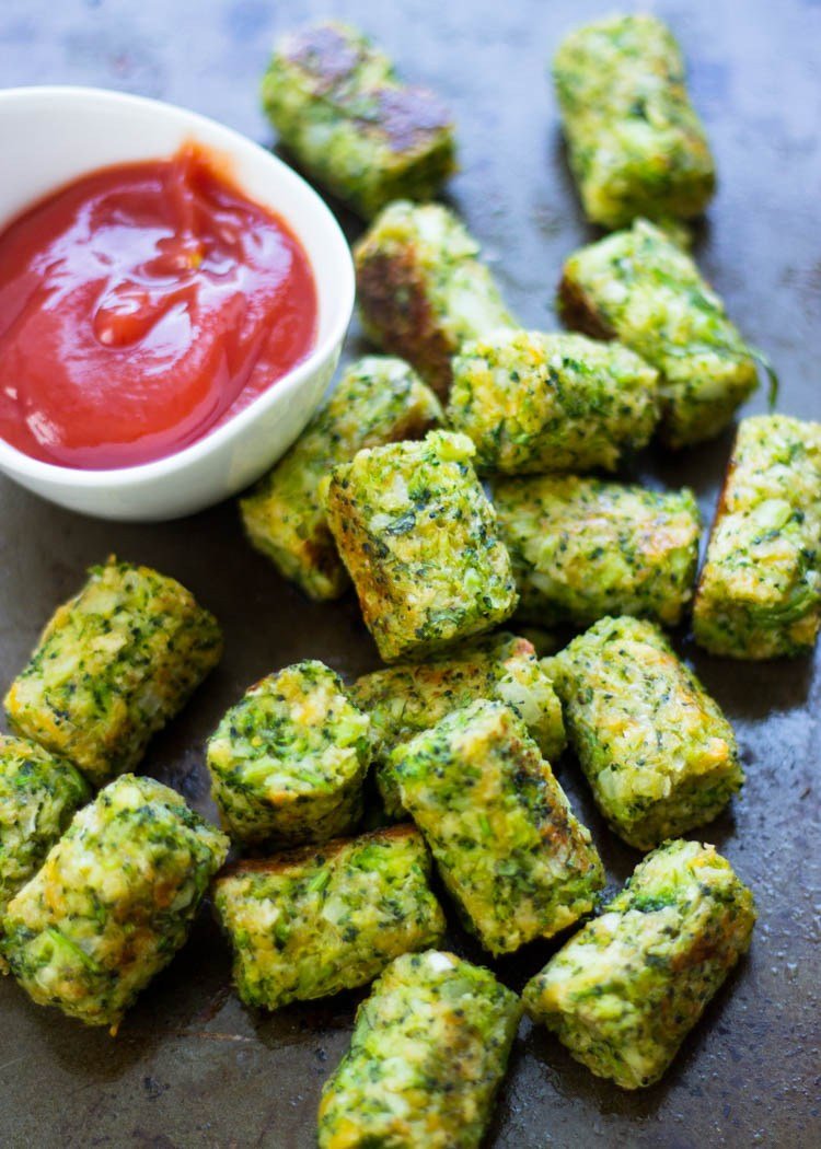 Healthy Baked Broccoli Tots