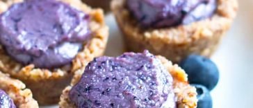 No Bake Healthy Blueberry Tarts