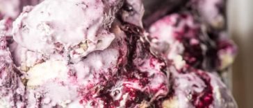 Keto Blueberry Cheesecake Ice Cream