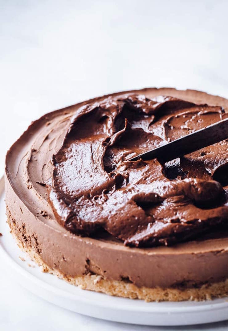 Keto Double Chocolate Cheesecake