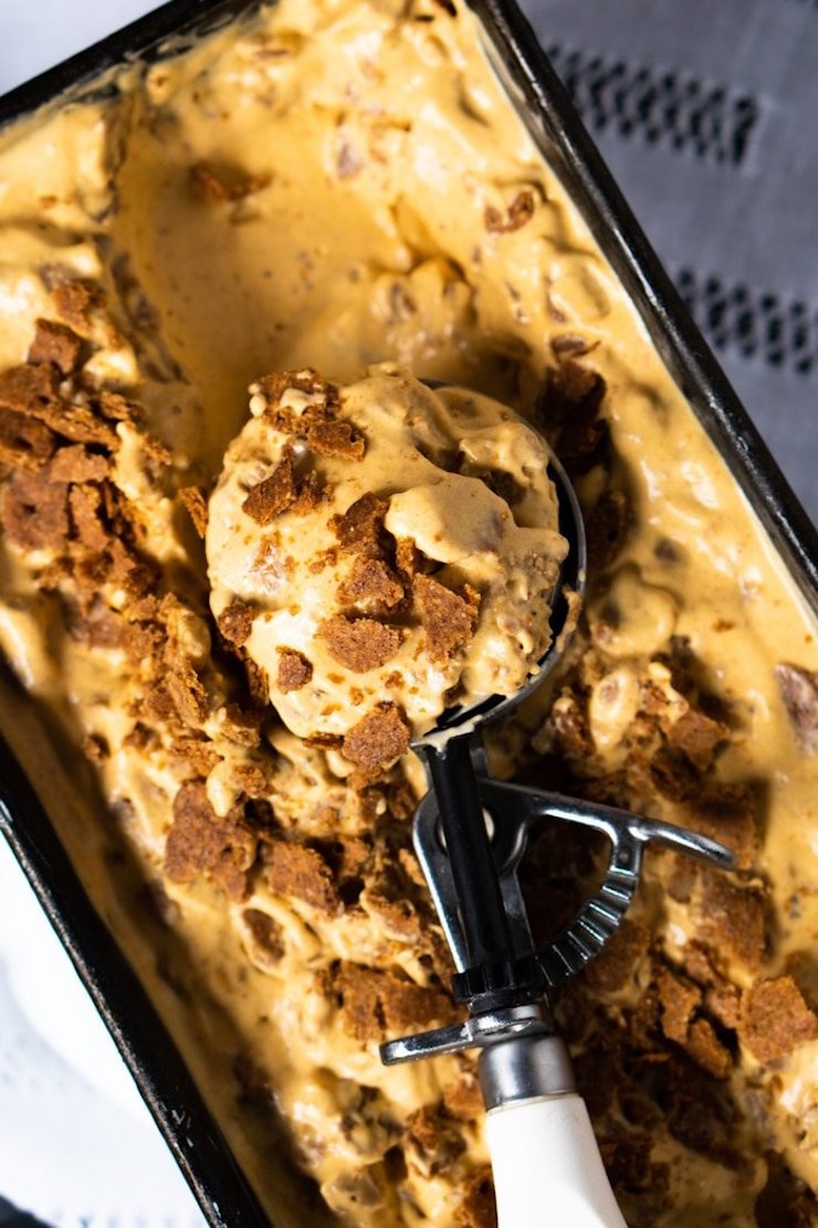 No Churn Pumpkin Cheesecake Ice Cream