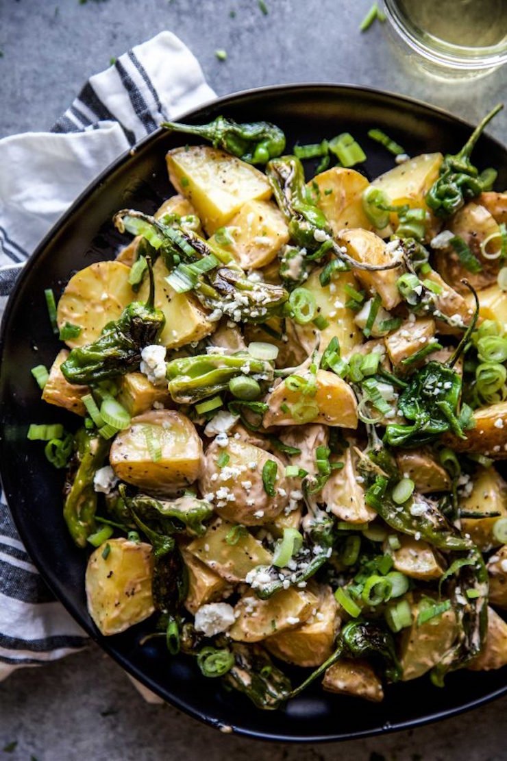 Roasted Potato  Salad With Shishito Peppers 