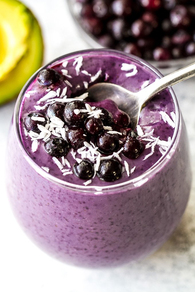 Blueberry Avocado Smoothie