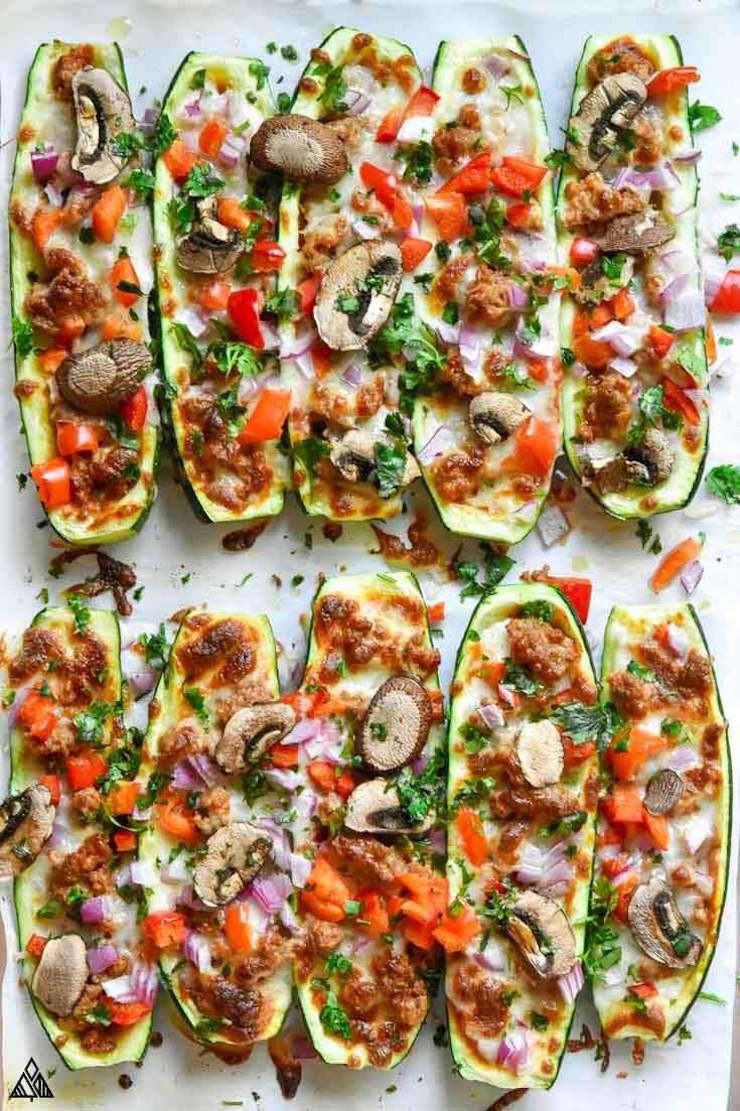 Keto Zucchini Pizza